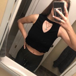 Kendall and Kylie black tank with cutout